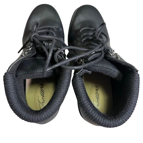 Trotters Becky 2.0 Boot Black Smooth Calf Leather Womens US Size 8N - Picture 9 of 12